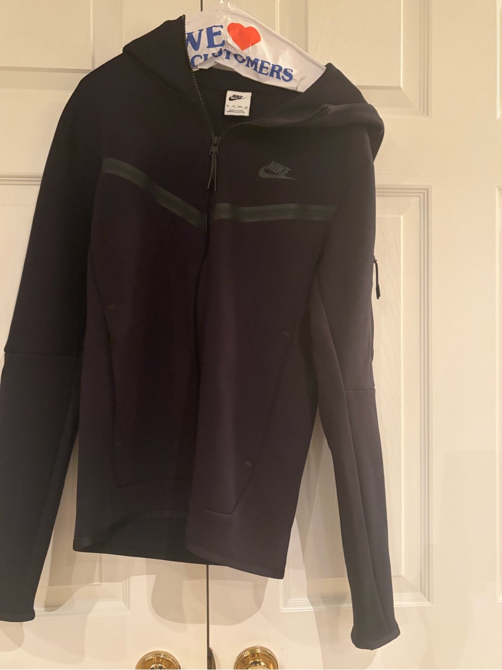 Nike Sportswear Tech Fleece Full-Zip Hoodie – Black – Size XS